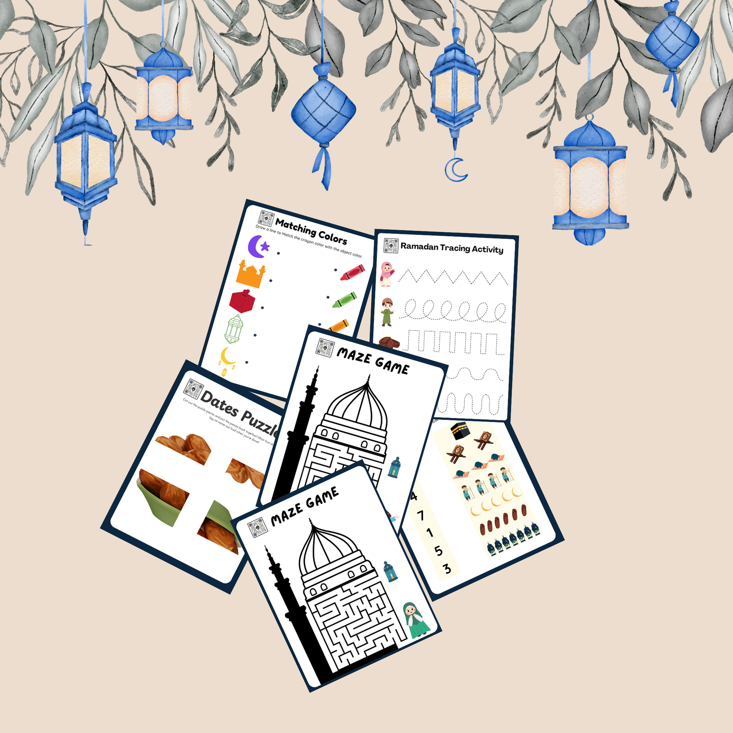 Free Ramadan Activity Worksheets for Kids